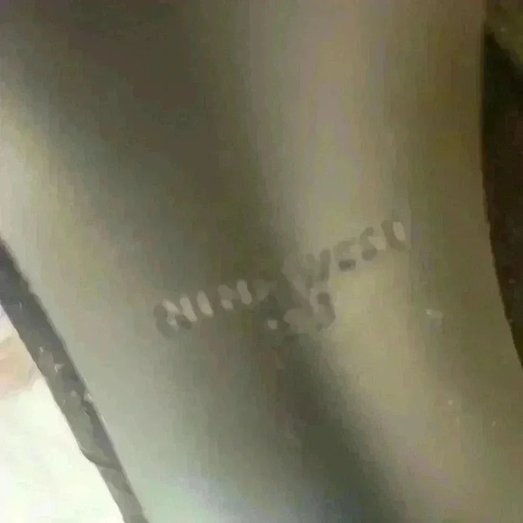 Nine West Black Suede Booties 4.5” Heel With Wide Black Elastic Design Size9 - Picture 7 of 9